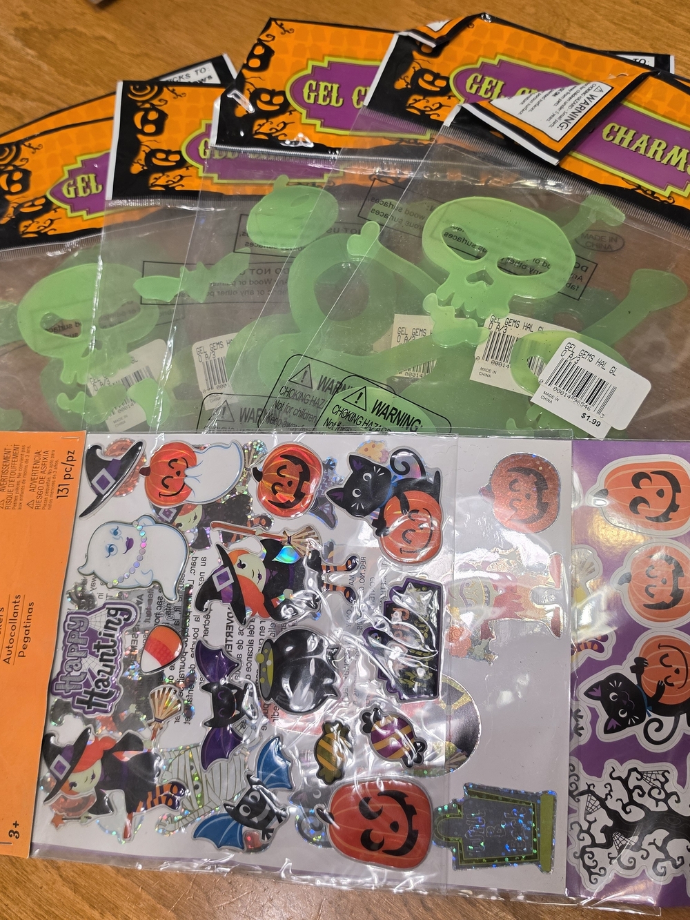 Jolee's Boutique Halloween Multicolor Gel Charms & Stickers Lot